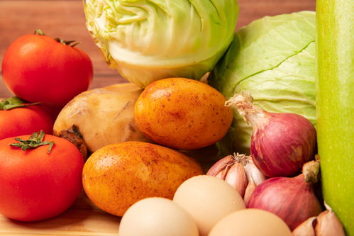 绿色健康果蔬组合食材食品蔬菜摄影图 ST摄影